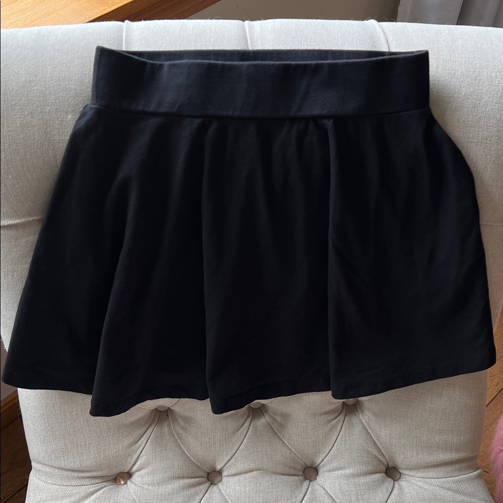 🐼📞Black Kid’s Flared Mini Skirt